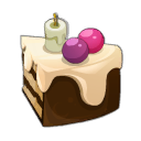 Part de gâteau d'anniversaire