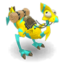 Dragodinde Dorée et Turquoise