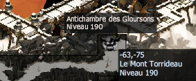 Entrée du donjon au Mont Torrideau en [-63,-75]