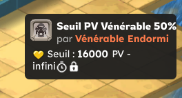 Seuil de PV du Vénérable : 16 000 PV