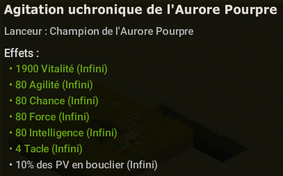 Bonus accordés par un élixir uchronique mineur