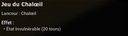 État Invulnérable pendant 20 tours