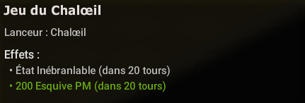 Au tour 21 : Inébranlable et 200 Esquive PM