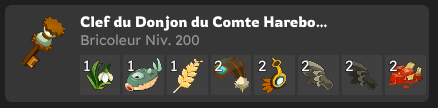 Craft de Clé du Donjon du Comte Harebourg