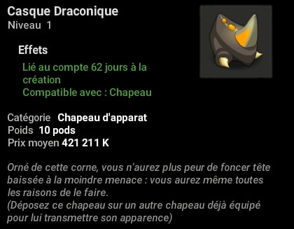 Casque Draconique