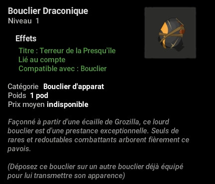 Bouclier Draconique