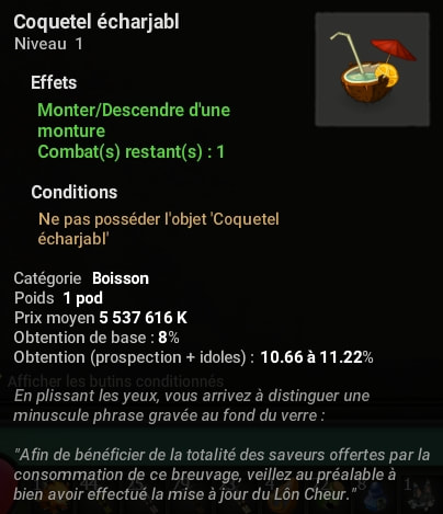 Coquetel écharjabl (taux de base 8%)