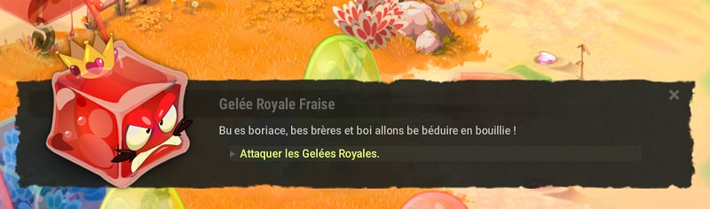 Parlez à l'une des Gelées Royales après la salle 4 pour accéder à la salle du boss