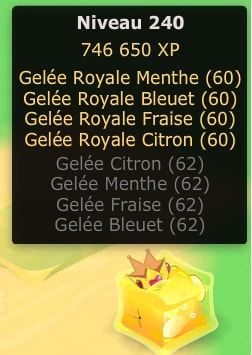 Les 4 Gelées Royales affrontées ensemble