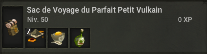 La recette du Sac de Voyage du Parfait Petit Vulkain