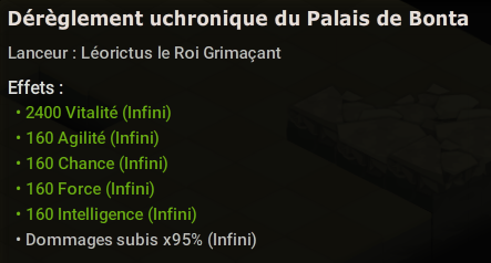Bonus avec un Élixir uchronique amélioré