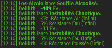 Exemple 2 : dégâts + dommages de Poussée
