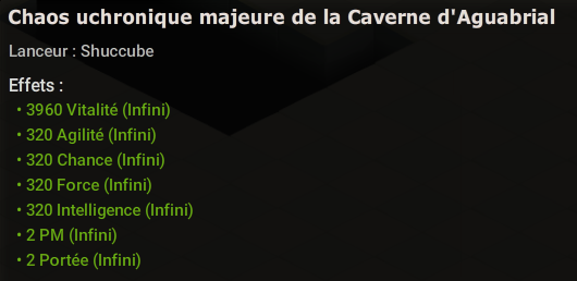 Bonus d'un Élixir uchronique majeur